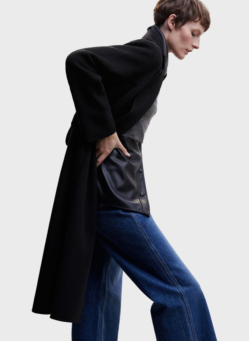 MANGO - Longline Coat - Image 1