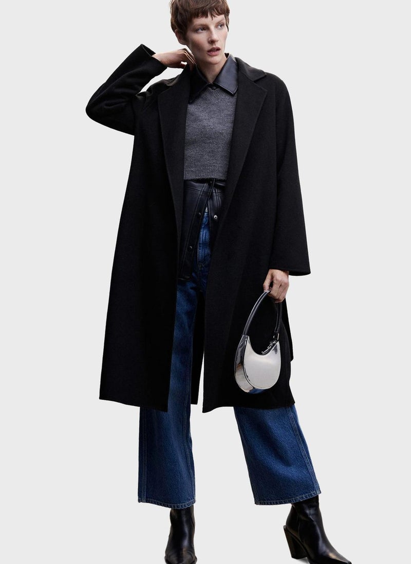 MANGO - Longline Coat - Image 1