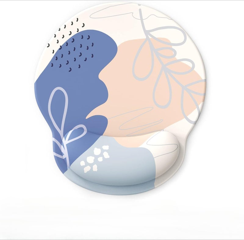 YLmeet Ergonomic Gel Mouse Pad with Wrist Rest - Comfortable Computer Mouse Mat for Laptops - Relieve Pain, Non-Slip PU Base (Style 2) - Image 1
