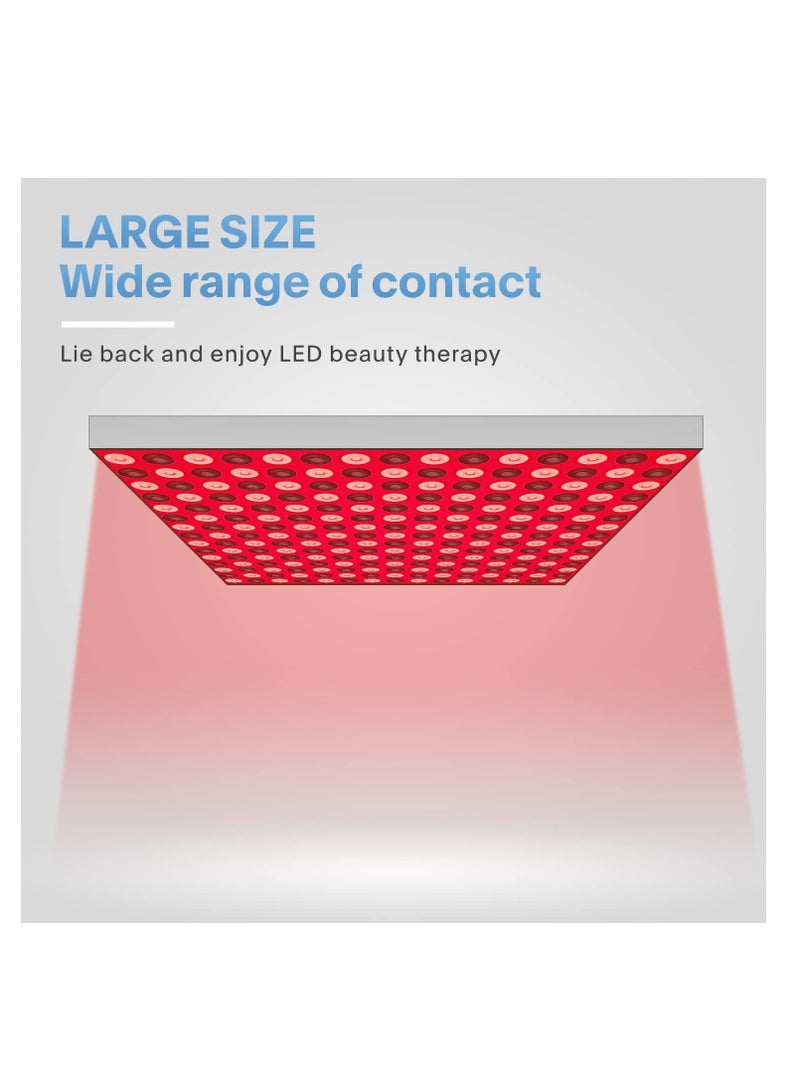 SYOSI جهاز علاج الضوء الأحمر بتقنية LED 660 نانومتر ومصباح الأشعة تحت الحمراء القريبة 850 نانومتر - جهاز علاج الضوء الأحمر للوجه والجسم والبشرة - Image 5