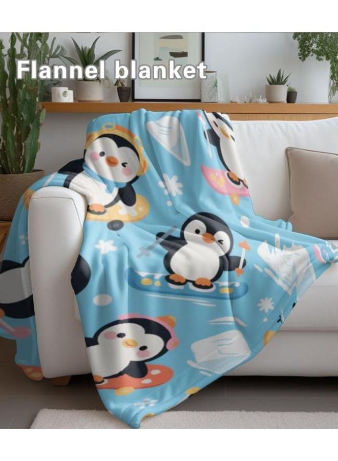 عام بطانية رقيقة من الفانيلا الكرتونية للأطفال والرضع (دافئة ومريحة، ومناسبة للنوم والألعاب) 70 سم * 100 سم - Image 5