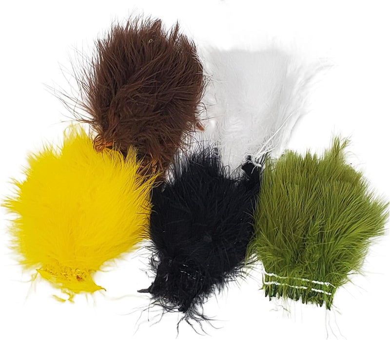 Creative Angler Strung Marabou Bird Feathers for Tying Fly Fishing Flies - Fly Tying Accessories - Perfect Choice for Tail & Wings and Easy to Tie On The Lure - Image 1