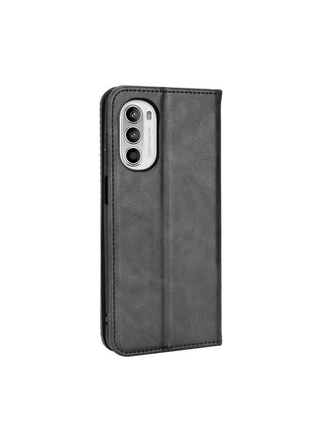 S-TOP Case For Motorola Moto G52 4G Magnetic Buckle Retro Texture Leather Phone Case - Image 3