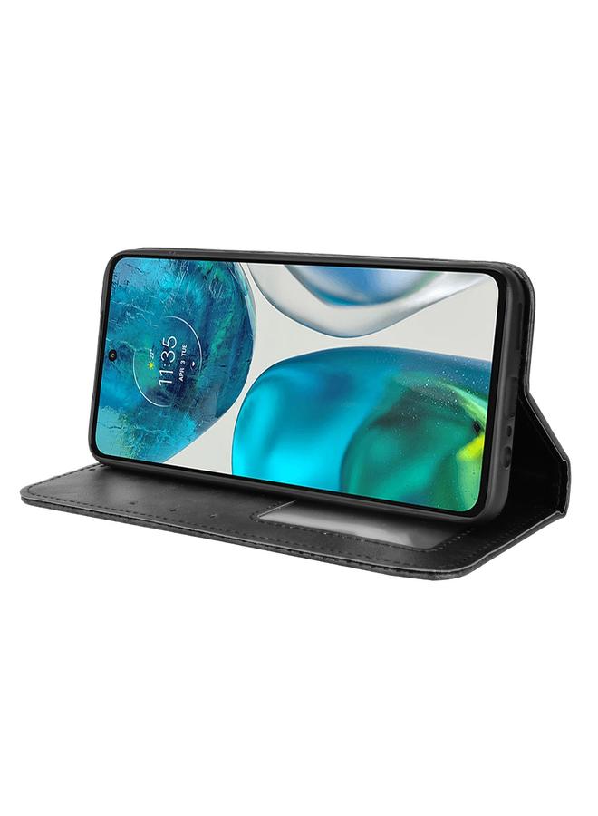 S-TOP Case For Motorola Moto G52 4G Magnetic Buckle Retro Texture Leather Phone Case - Image 5