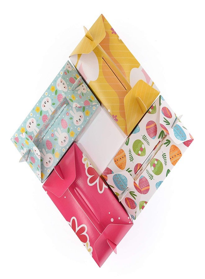 Eavotoy 12 Pack Easter Decorative Gift Treat Boxes - 6.2 x 3.5 x 3.5 inch Egg Bunny Chicken Colorful Bag Paper Box for Easter Basket Stuffers Party Favor Gifts - Image 5
