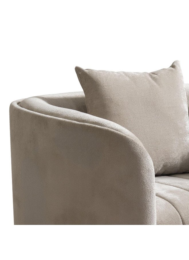 Pan Home Break Single Seater Sofa- Beige  - Image 4