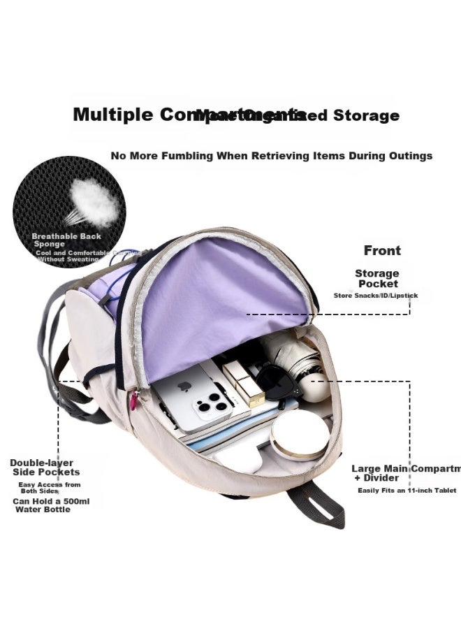 Pull Back Huili Backpack For Women, Lightweight And Stylish For Travel, Hiking, And Outdoor Sports - Image 2