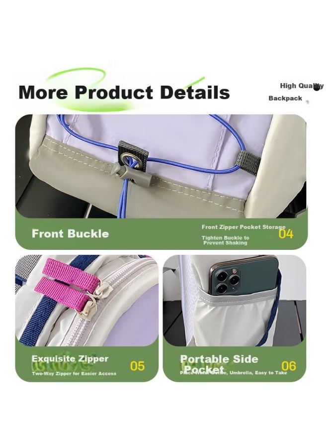 Pull Back Huili Backpack For Women, Lightweight And Stylish For Travel, Hiking, And Outdoor Sports - Image 3