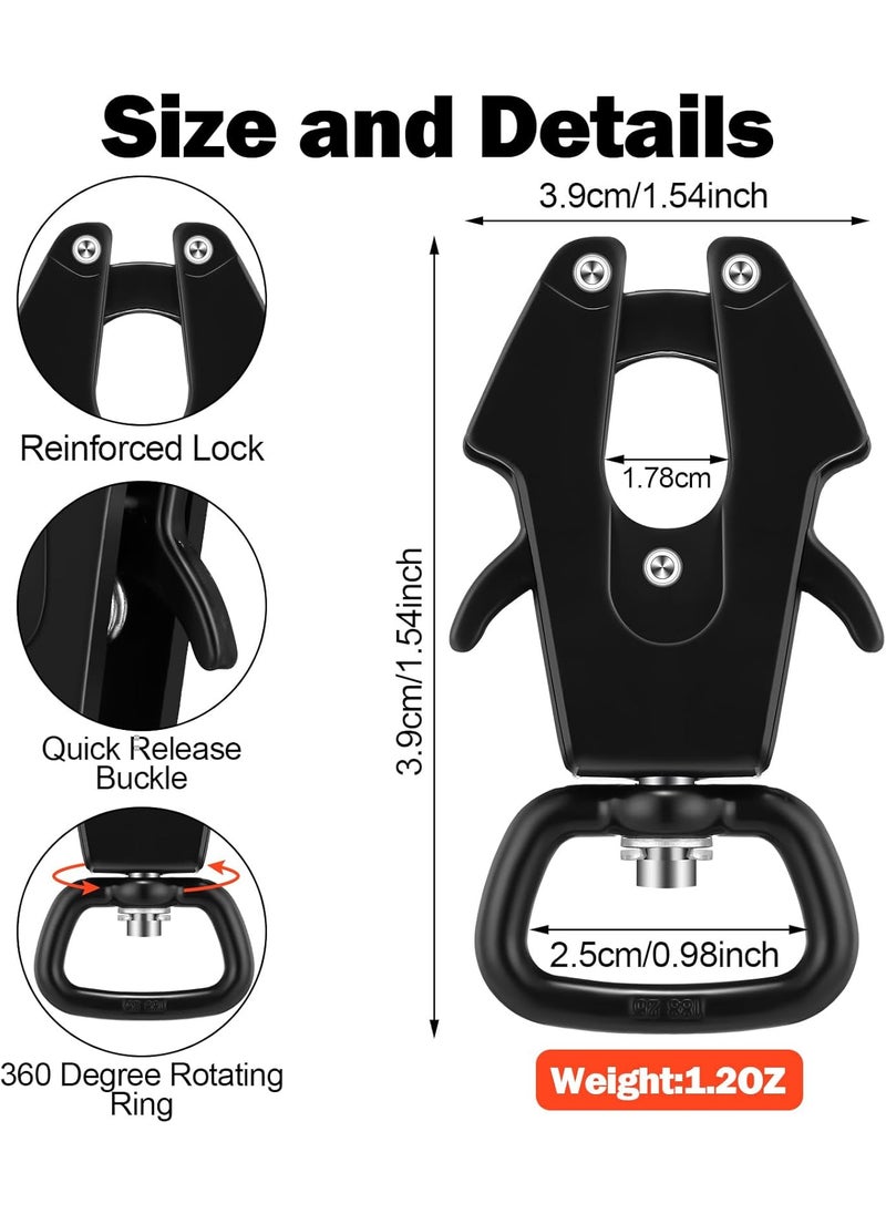 Reginary Reginary 2 Pcs Frog Clip Dog Leash 360 Degree Swivel Clip Heavy Duty Quick Release Metal Dog Leash Buckle Clasp Chain Buckle for Linking Pet Collar and Pet Supplies  - Image 2