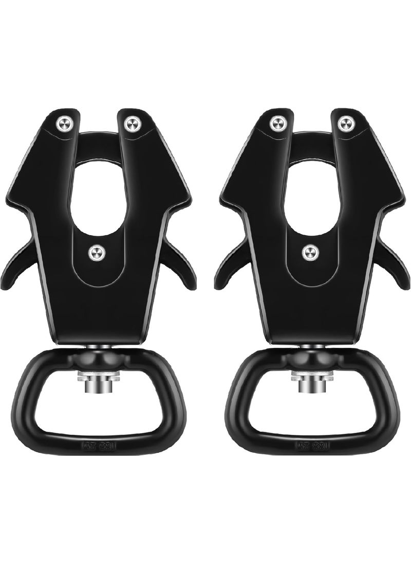 Reginary Reginary 2 Pcs Frog Clip Dog Leash 360 Degree Swivel Clip Heavy Duty Quick Release Metal Dog Leash Buckle Clasp Chain Buckle for Linking Pet Collar and Pet Supplies  - Image 1