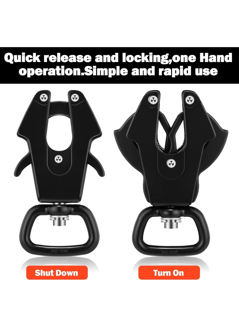 Reginary Reginary 2 Pcs Frog Clip Dog Leash 360 Degree Swivel Clip Heavy Duty Quick Release Metal Dog Leash Buckle Clasp Chain Buckle for Linking Pet Collar and Pet Supplies  - Image 3