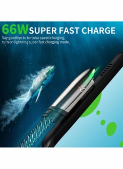 Excefore USB C Cable Right Angle 90 Degree Cable, 6ft + 4ft【66W】Game Design Right Angle USB C Cable L Shape USB to Type C Elbow Quick Charging and Data Transfer Cord  - Image 2