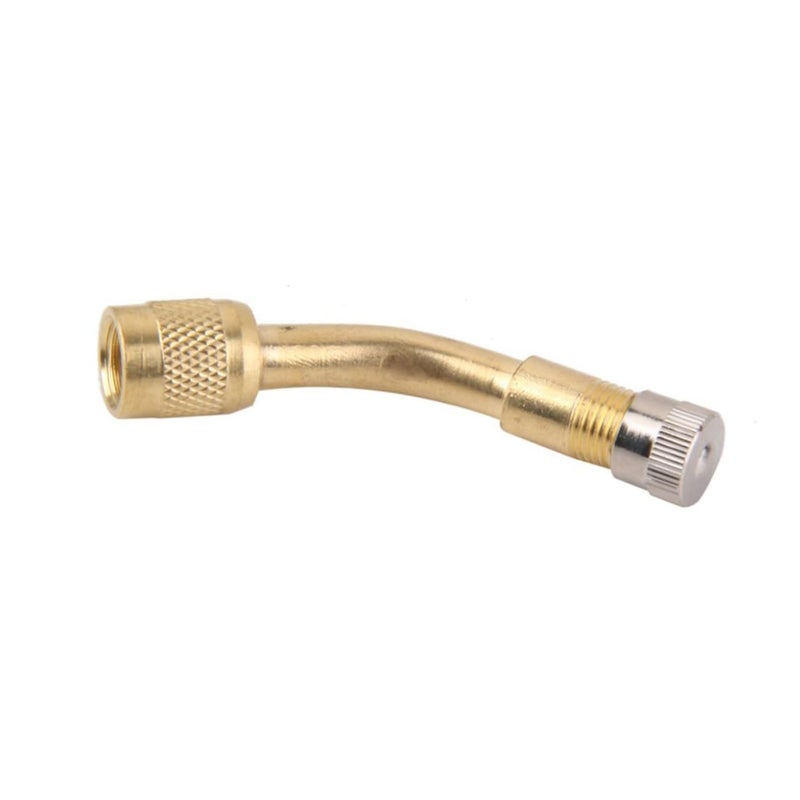 2 Pcs Tire Valve Stem Extension Adaptor For Easy Access Golden Color Medium Size - Image 5