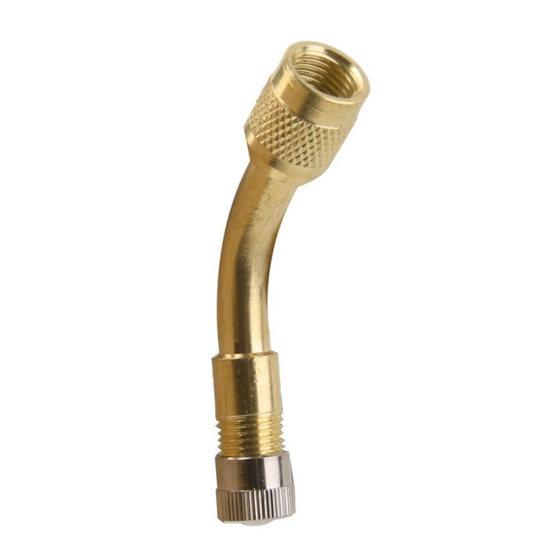 2 Pcs Tire Valve Stem Extension Adaptor For Easy Access Golden Color Medium Size - Image 4
