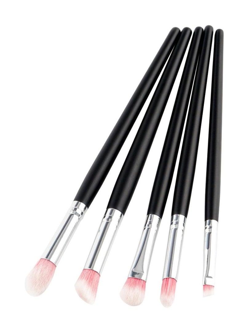 5-Piece Eye Makeup Brush Set Multicolour - Image 1