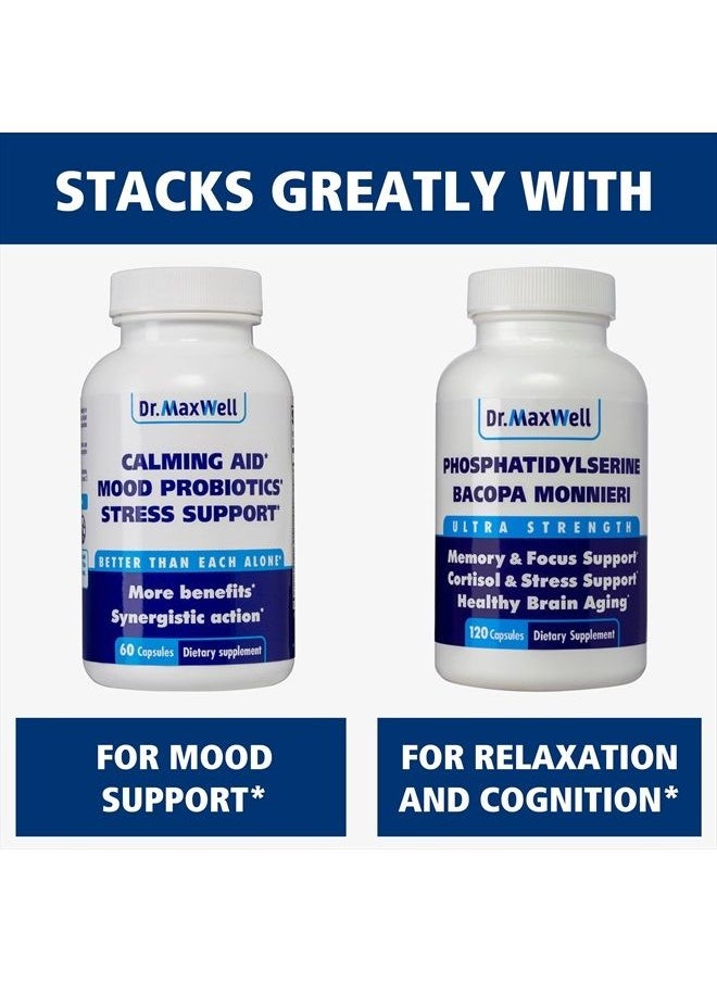 Dr. Maxwell - Serotonin and Dopamine Supplements, Better Than Dopamine or Serotonin Support Only. Helps Maintain Normal Neurotransmitter Levels*. Mucuna Pruriens, 5-HTP, Magnesium & More, USA - Image 1
