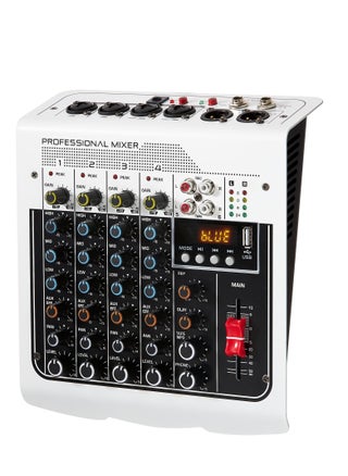 Audio Mixer, 6 Channel DJ Mixer Sound Board Console, 3-Band Equalization Adjustment, with USB MP3 Bluetooth Input 48V, Fit for Live Performance Home Stage, Karaoke, Live Streaming Online - pzsku/Z524A40F133E20CE5F5AAZ/45/_/1711708788/12c8b816-e993-4772-94db-3fa912ddf86f