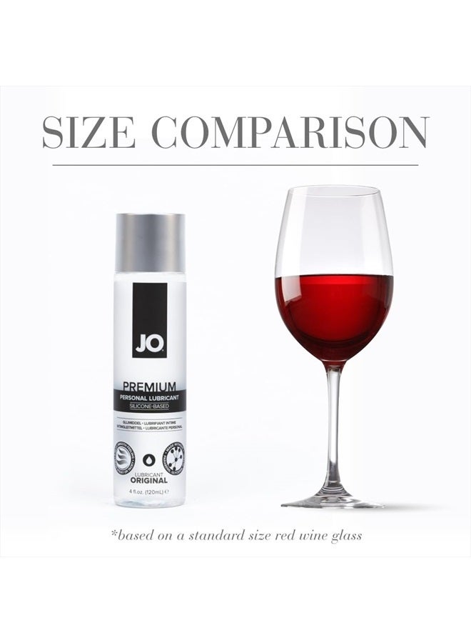 Jo Premium Original Silicone Based Lubricant, Long Lasting Silky Smooth Lube for Men, Women and Couples, 4 Fl Oz - Image 3