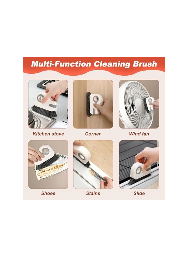 promass 2 in 1 Groove Cleaning Brush Window Track Cleaning Tools, Multifunction Hard Bristle Crevice Cleaning Brush with Hidden Scraper, Groove Cleaning Brush for Sliding Door Track(2pcs) - Image 4