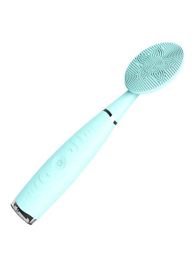 NIBEMINENT Electric Handheld Face Cleanser Brush Blue - Image 1