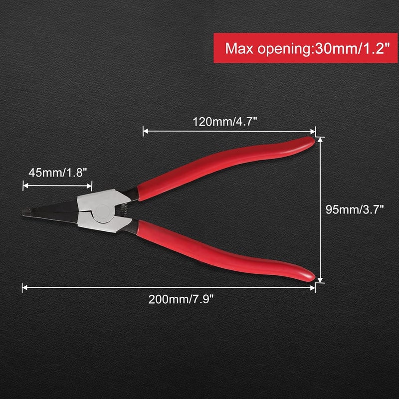 LEONTOOL 8Inch Circlip Pliers Special Reverse Angle Tip Ring Opening Spreader Pliers for Transmission Transfer Cases - Image 5