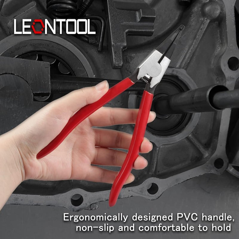 LEONTOOL 8Inch Circlip Pliers Special Reverse Angle Tip Ring Opening Spreader Pliers for Transmission Transfer Cases - Image 4