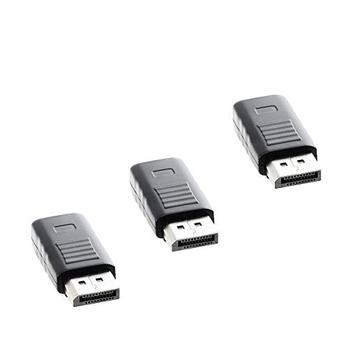 XEYOU DisplayPort Headless Ghost Display Emulator for PC 4K DP Dummy Plug (fit Headless 3840x2160@17hz)-3Pack - Image 1