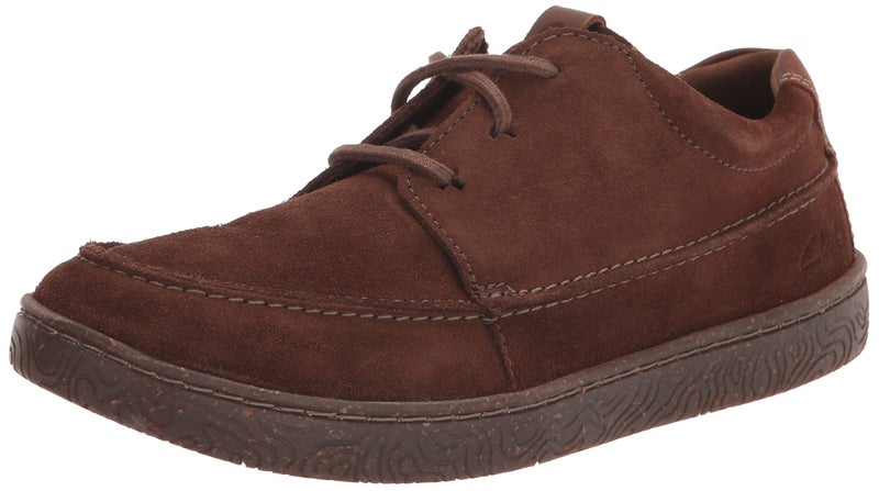 Clarks Men's Hodson Moc Oxford, Dark Brown Suede, 11 - Image 1
