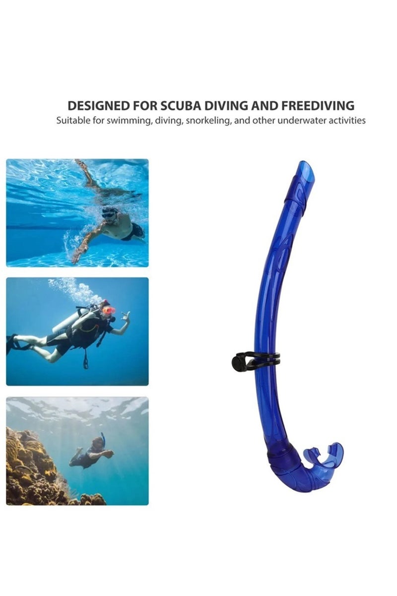 Rwnq High-quality snorkel tube for diving and swimming, made of flexible silicone, comfortable and safe to use, equipped with an adjustable head strap, featuring a professional design for both divers and beginners, ideal for snorkeling and free swimming, allowing easy breathing underwater._ Swimming equipment - Swimming accessories - Water games - Swimming supplies - Image 5