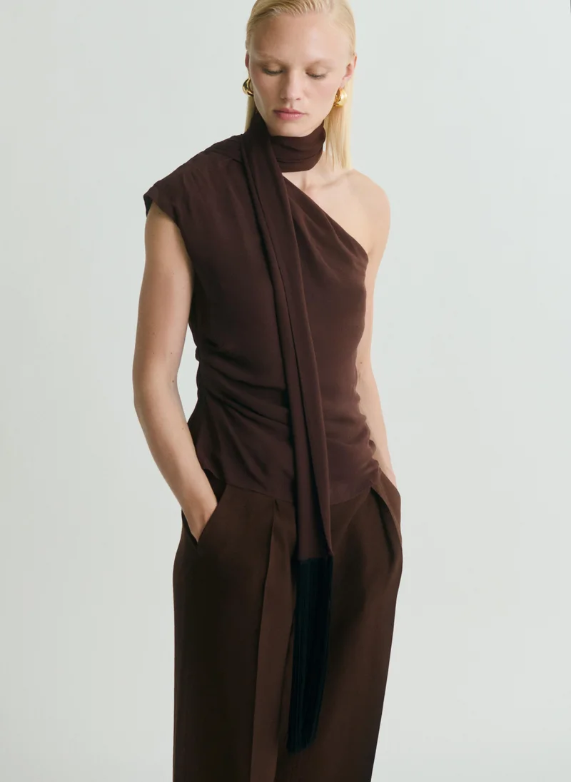 MANGO  Pleat detail trousers for Women | Best Price UAE