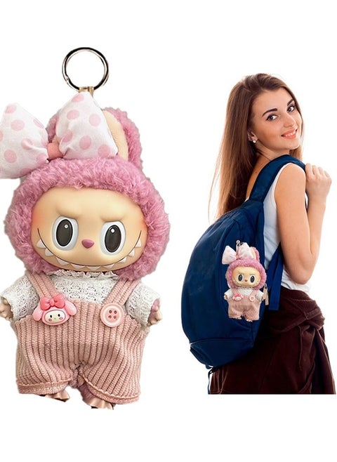 Labubu Doll Clothes,Labubu Clothes,Handmade Crochet Doll Clothes,  for 6.7 Inch Doll,High Quality Labubu Clothes with Accessories,Elegant Clothes for Labubu Dolls
