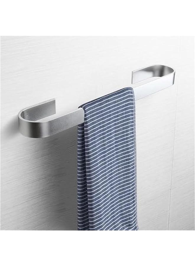 HOOKOR Towel Rail, Stainless Steel Bath Towel Bar, No Drilling Self Adhesive Towel Holder, Bathroom Towel Rack Towel Ring SUS-304 Hand Towel Ring for Kitchen Living Bedroom (15.7/ 40 cm) - Image 1
