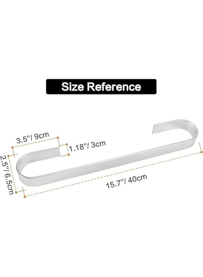 HOOKOR Towel Rail, Stainless Steel Bath Towel Bar, No Drilling Self Adhesive Towel Holder, Bathroom Towel Rack Towel Ring SUS-304 Hand Towel Ring for Kitchen Living Bedroom (15.7/ 40 cm) - Image 4