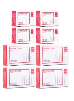 Deli 800-Piece Paper Clips Assorted Sizes  - Image 1