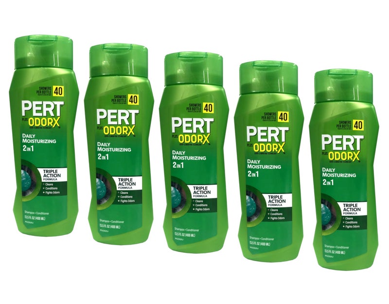 Pert Plus 2in1 Shampoo Plus Conditioner Normal Hair 1350 oz Pack of 5