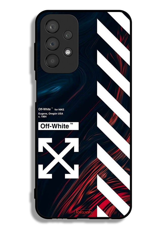 Tolwak Samsung Galaxy A23 4G Protective Case Cover Off White Sticker - Image 1