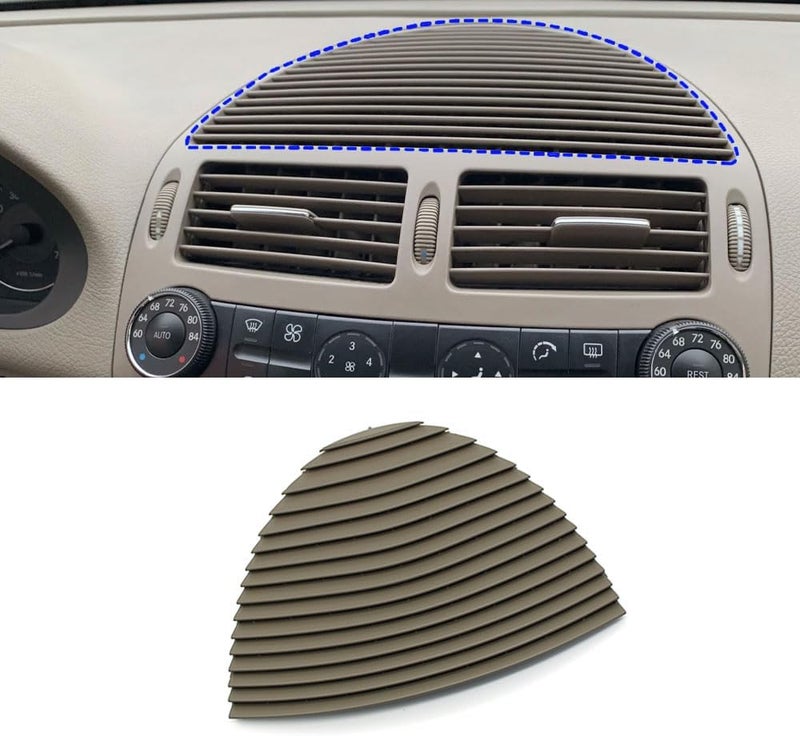 Goodithy Front Center Air Vent Outlet Cover for Mercedes Benz E-Class W211 - Yellow Speaker Cover - Image 1