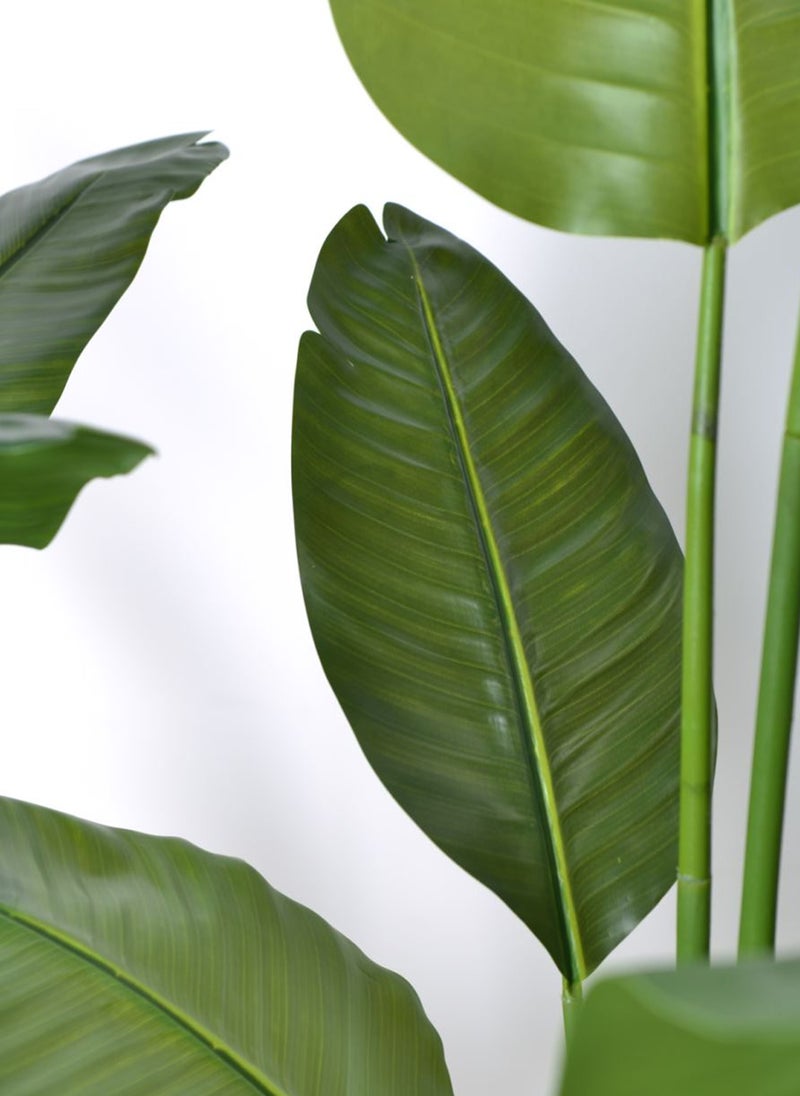 Sharpdo - Sharpdo Artificial Trees, Indoor Decorative Artificial Plants with Faux Tropical Leaf, Traveler Banana with Base 160cm - Image 1