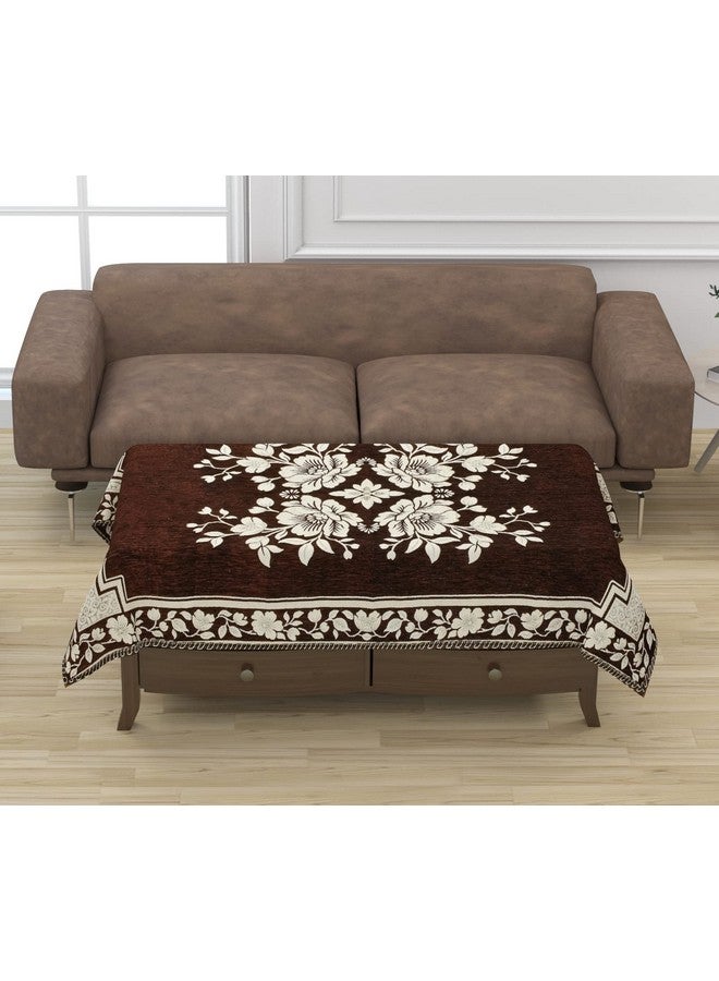 Dazzling DECOR Sofa Seater Slip Covers 5 Seater with Cushion and Table Cover- 3+2 Seater Velvet Sofa Cover Set for Single Sofa Couch-Slip and Back Covers, 2702_Coffee - Image 4