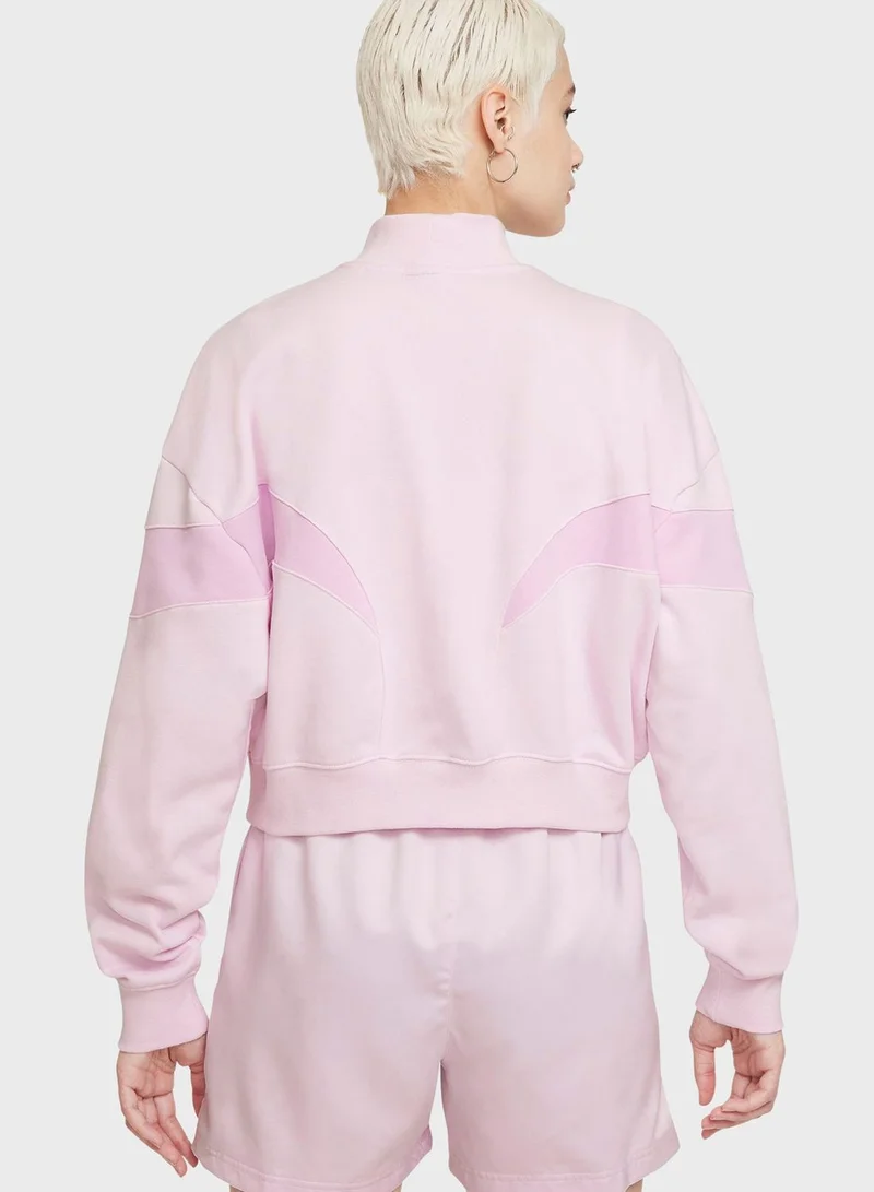 Nike Nsw Air Fleece Mock Neck Sweatshirt