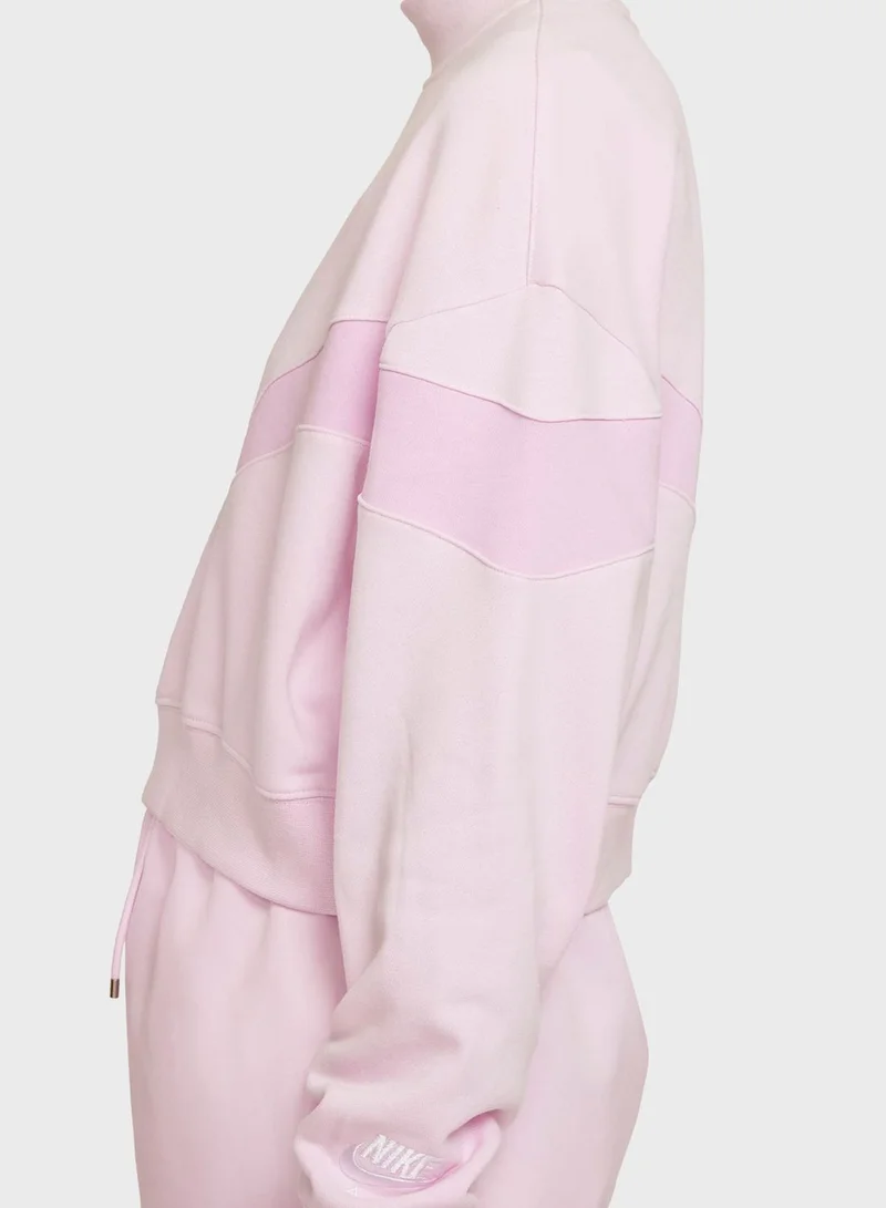 Nike Nsw Air Fleece Mock Neck Sweatshirt