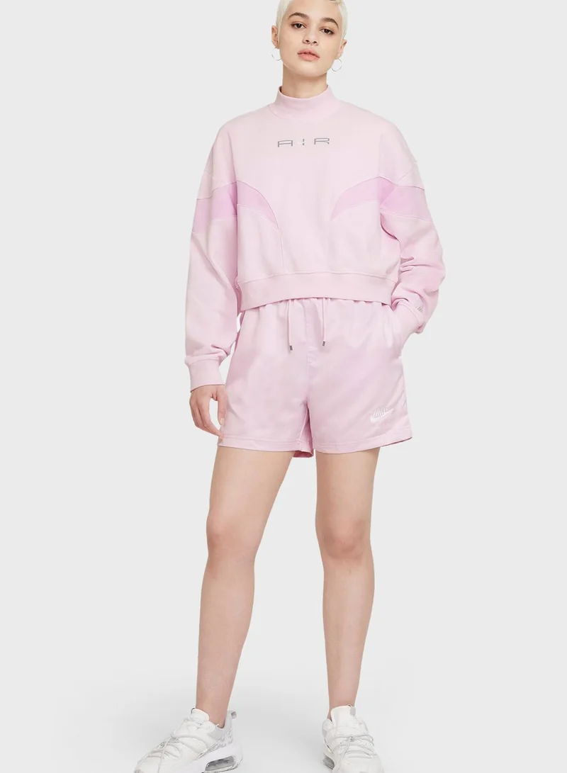 Nike Nsw Air Fleece Mock Neck Sweatshirt