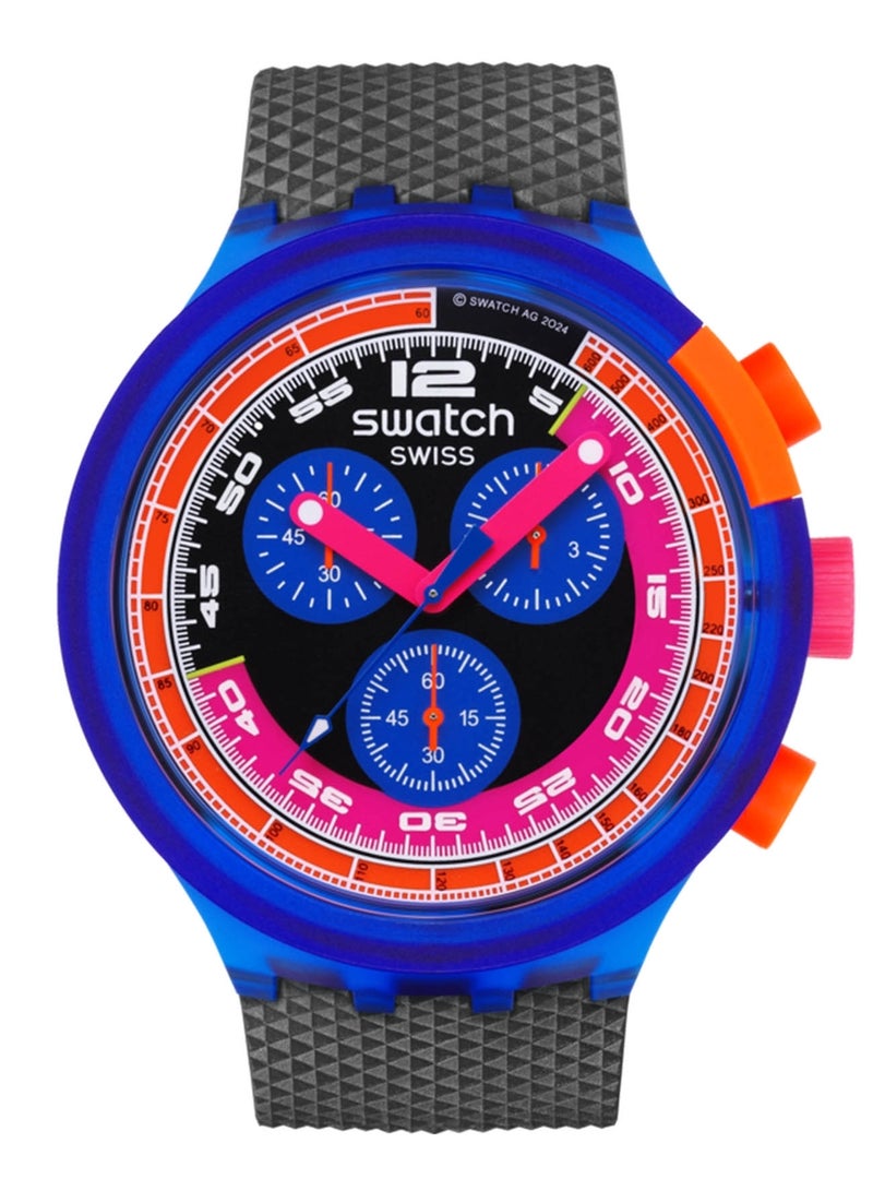 Swatch ساعة رجال بحركة كوارتز تناظرية NEON PARTY TO THE MAX - Image 1