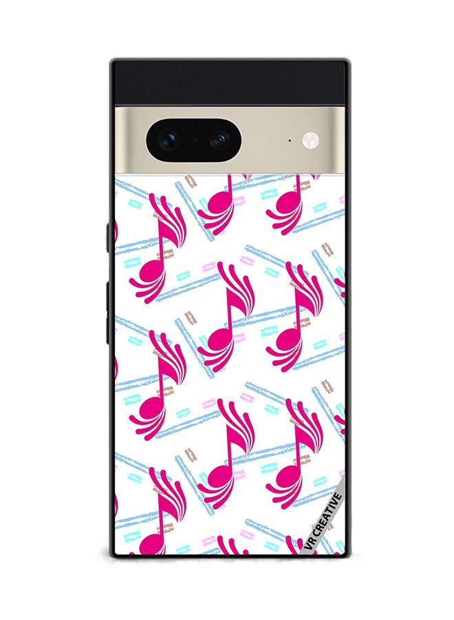 VR CREATIVE Protective Case Cover For Google Pixel 7 Music Pattern Design Multicolour - Image 1