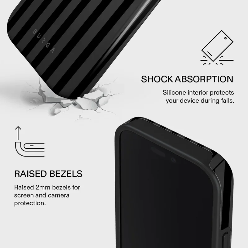 Burga  Burga Iphone 16 Pro Max Nightfall Premium Case Compatible with Hybrid Dual-Layer Hard Shell + Silicone Protection - Scratch-Resistant Shockproof Mobile Cover  | Best Price UAE