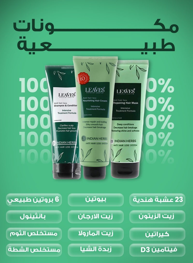 لييفز روتين ليفز لعلاج جفاف وهيشان الشعر (شامبو + هير ماسك + كريم) - Image 2