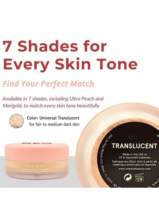 One size One Size Ultimate Blurring Setting Powder Full- Translucent - for Fair to Dark Skin Tones, 1.2 Ounce (Pack of 1)  - Image 5