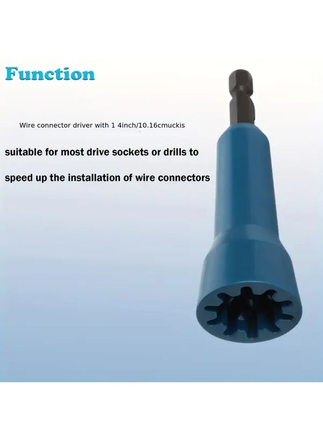Yellow Wire Twister Tool 1 4 Inch Drill Bit and Connector Driver for DIY Professional Use - Image 2