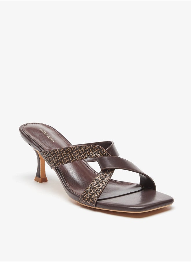 Flora Bella By Shoexpress Strappy Slip-On Sandals with Stiletto Heels  - Image 1