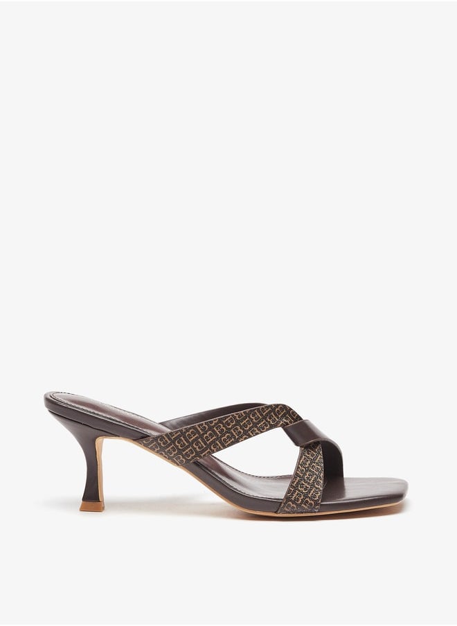 Flora Bella By Shoexpress Strappy Slip-On Sandals with Stiletto Heels  - Image 3